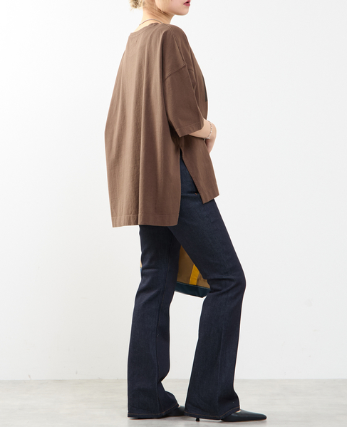 《定番》顔料染プリントTシャツ 詳細画像 ブラウン 6