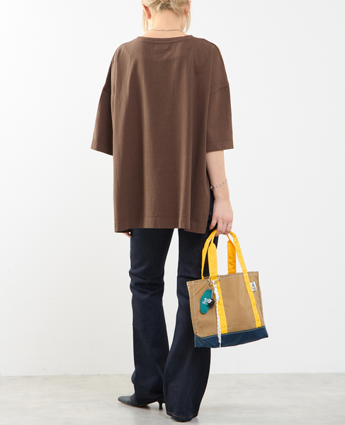 《定番》顔料染プリントTシャツ 詳細画像 ブラウン 7