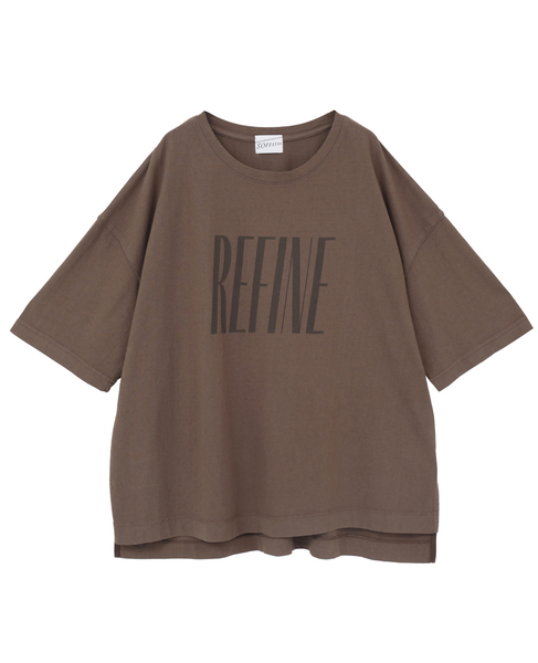 《定番》顔料染プリントTシャツ 詳細画像 ブラウン 8