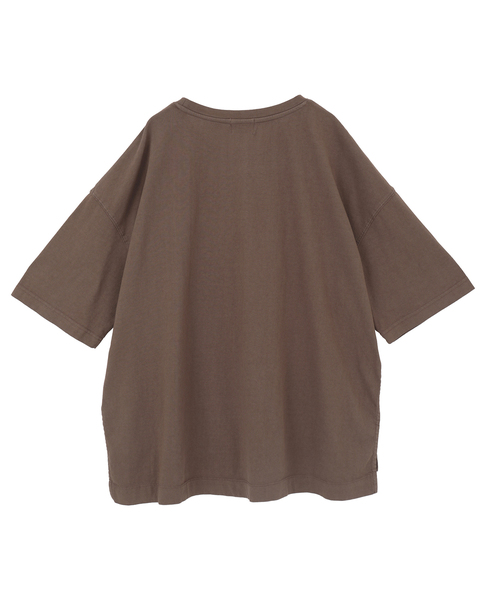 《定番》顔料染プリントTシャツ 詳細画像 ブラウン 9