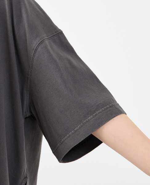 《定番》顔料染プリントTシャツ 詳細画像 チャコールグレー 11