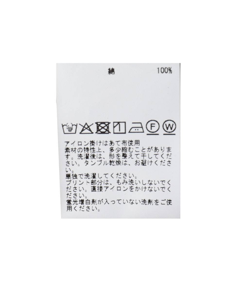 《定番》顔料染プリントTシャツ 詳細画像 チャコールグレー 31