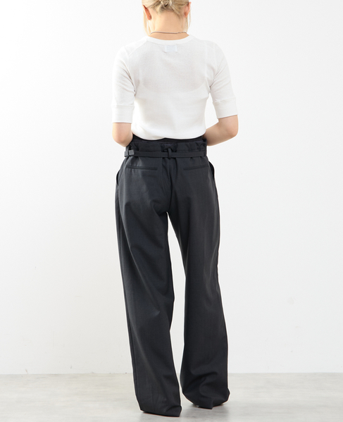 ランダムリブ5分袖Tシャツ 詳細画像 オフホワイト 10