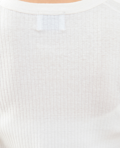 ランダムリブ5分袖Tシャツ 詳細画像 オフホワイト 12