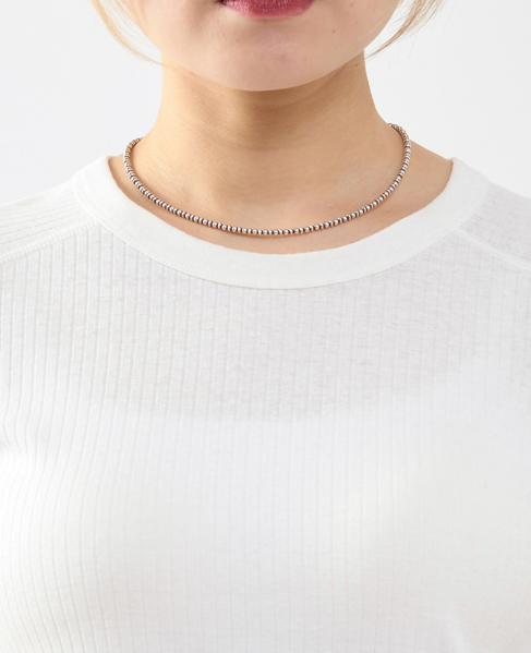 ランダムリブ5分袖Tシャツ 詳細画像 オフホワイト 13