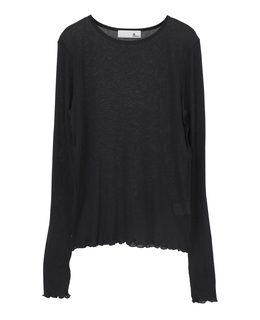 【A_/エース】シアーリブソフトテレコプルオーバー