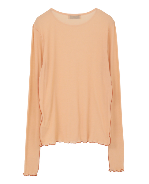 【A_/エース】シアーリブソフトテレコプルオーバー 詳細画像 オレンジ 2