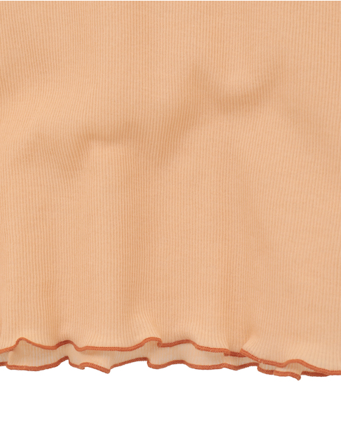 【A_/エース】シアーリブソフトテレコプルオーバー 詳細画像 オレンジ 6