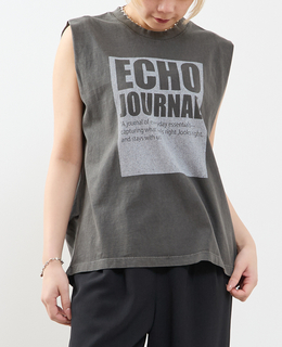 ピグメントノースリーブTシャツ