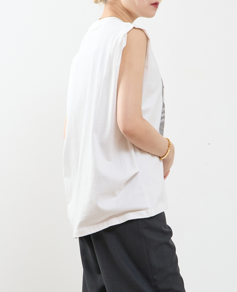 ピグメントノースリーブTシャツ 詳細画像 ホワイト 3