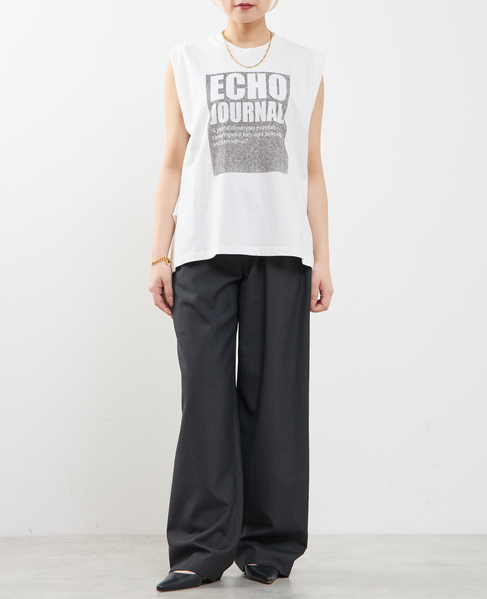 ピグメントノースリーブTシャツ 詳細画像 ホワイト 5