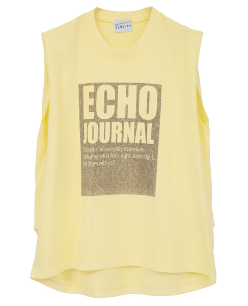 ピグメントノースリーブTシャツ 詳細画像 イエロー 10