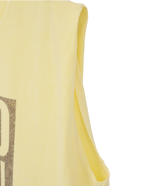 ピグメントノースリーブTシャツ 詳細画像 イエロー 13