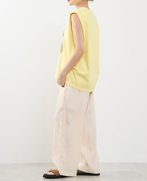 ピグメントノースリーブTシャツ 詳細画像 イエロー 6
