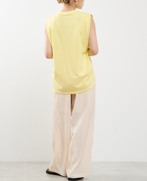 ピグメントノースリーブTシャツ 詳細画像 イエロー 7