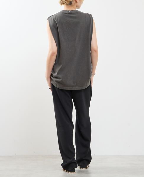 ピグメントノースリーブTシャツ 詳細画像 チャコールグレー 7