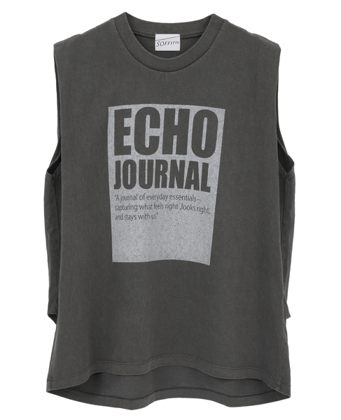 ピグメントノースリーブTシャツ 詳細画像 チャコールグレー 9