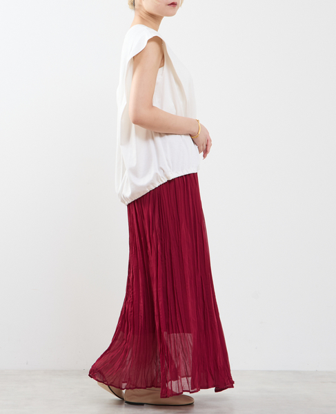 【A_ /エース】ショルダータックノースリーブ 詳細画像 オフホワイト 12