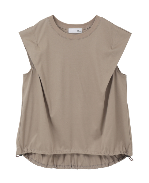 【A_ /エース】ショルダータックノースリーブ 詳細画像 ベージュ 10