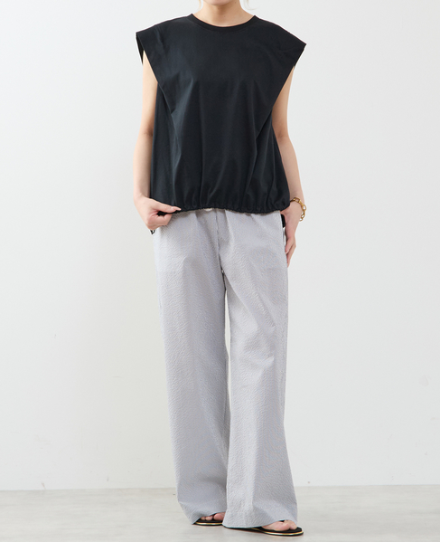 【A_ /エース】ショルダータックノースリーブ 詳細画像 ブラック 4