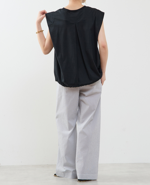 【A_ /エース】ショルダータックノースリーブ 詳細画像 ブラック 7