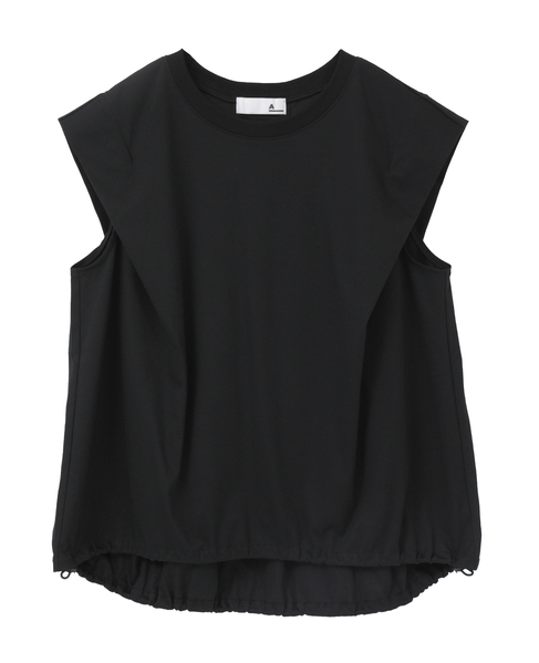【A_ /エース】ショルダータックノースリーブ 詳細画像 ブラック 9
