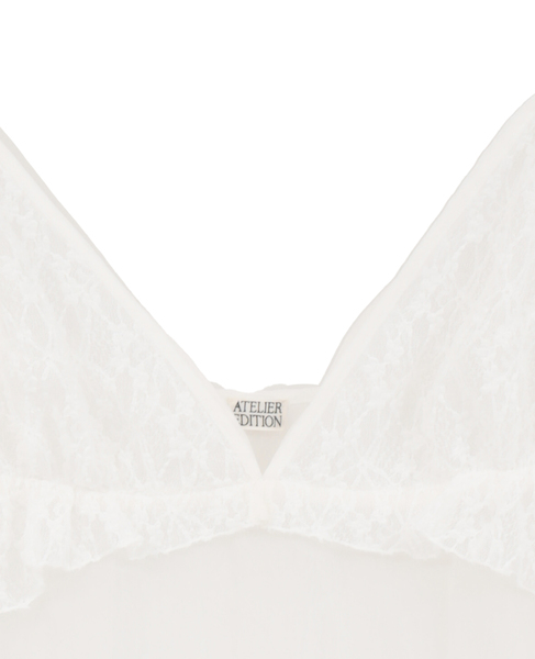 【ATELIER EDITION/アトリエ エディション 】Lace Layered Dress 詳細画像 ホワイト 3