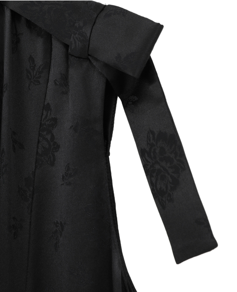 【3.1 Phillip Lim/スリーワンフィリップリム】Floral Jacquard Belted Dress 詳細画像 ブラック 6