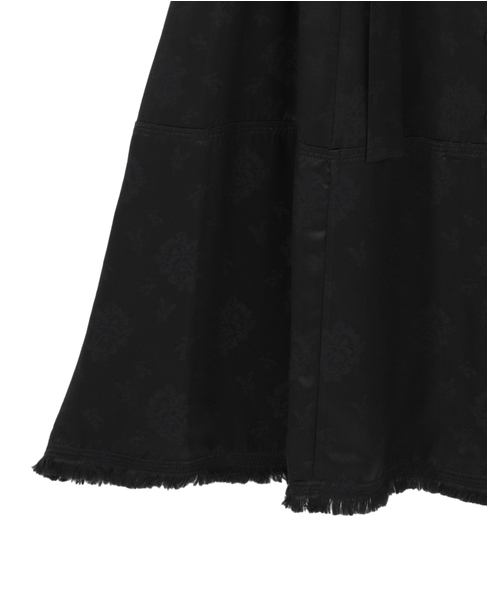 【3.1 Phillip Lim/スリーワンフィリップリム】Floral Jacquard Belted Dress 詳細画像 ブラック 9