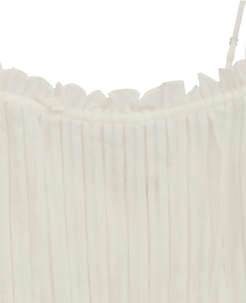 【ATELIER EDITION/アトリエ エディション 】 Shirring String Blouse 詳細画像 ホワイト 3