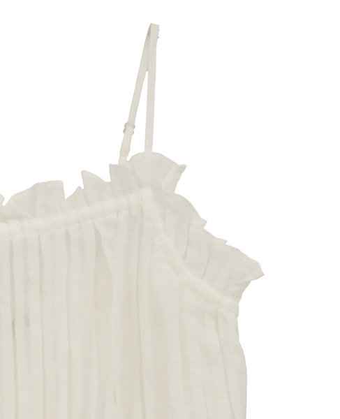 【ATELIER EDITION/アトリエ エディション 】 Shirring String Blouse 詳細画像 ホワイト 4