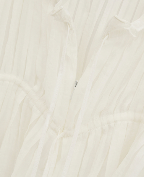 【ATELIER EDITION/アトリエ エディション 】 Shirring String Blouse 詳細画像 ホワイト 6