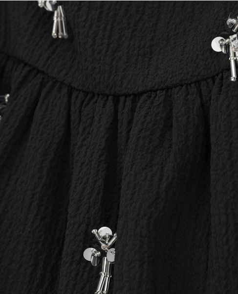 【ATELIER EDITION/アトリエ エディション 】ビジューキャミソール 詳細画像 ブラック 8