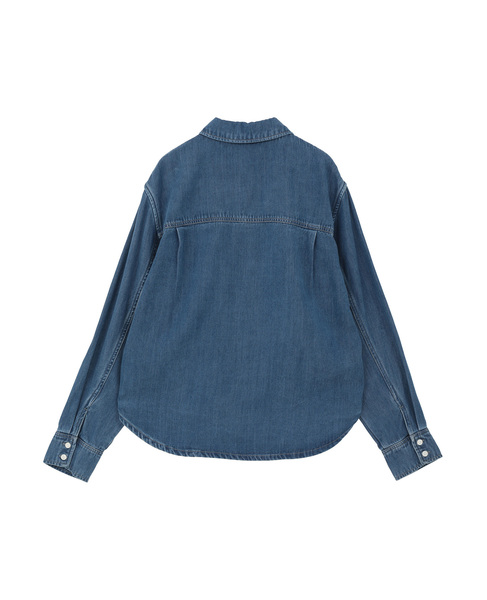 【SAMSOE SAMSOE/サムソーサムソー】Sabexy blouse met borstzakken 詳細画像 インディゴ 2