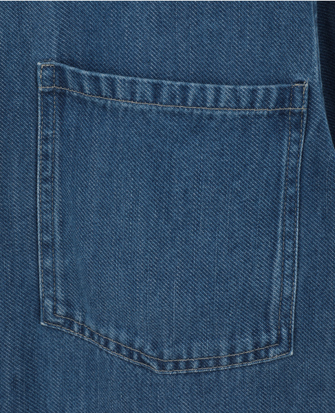 【SAMSOE SAMSOE/サムソーサムソー】Sabexy blouse met borstzakken 詳細画像 インディゴ 9