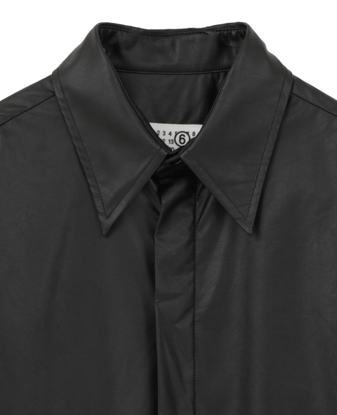 【MM⑥/エムエムシックス】Long-sleeved Shirt  詳細画像 ブラック 3
