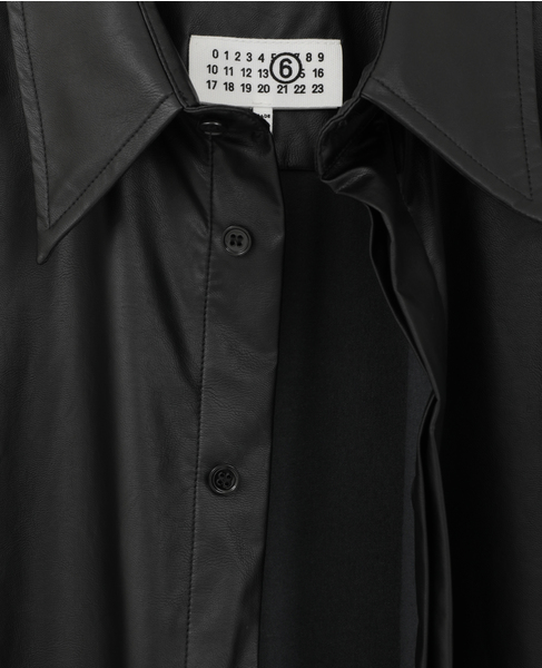 【MM⑥/エムエムシックス】Long-sleeved Shirt  詳細画像 ブラック 7