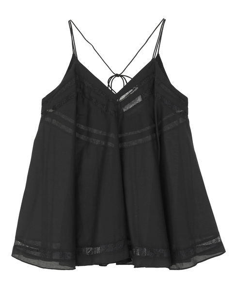 【3.1 Phillip Lim/スリーワンフィリップリム】Flounce Voile Top 詳細画像 ブラック 1