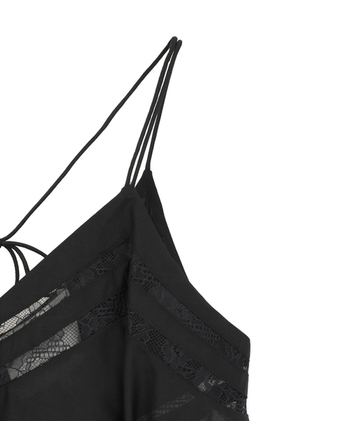 【3.1 Phillip Lim/スリーワンフィリップリム】Flounce Voile Top 詳細画像 ブラック 4