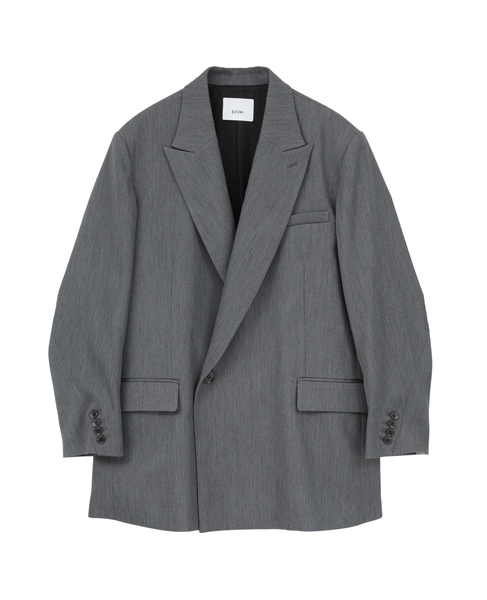 【EZUMI/エズミ】Double-Breasted Oversized Jacket 詳細画像 グレー 1