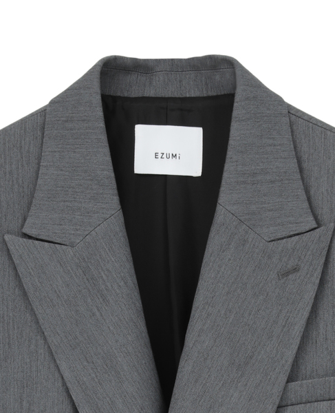 【EZUMI/エズミ】Double-Breasted Oversized Jacket 詳細画像 グレー 3
