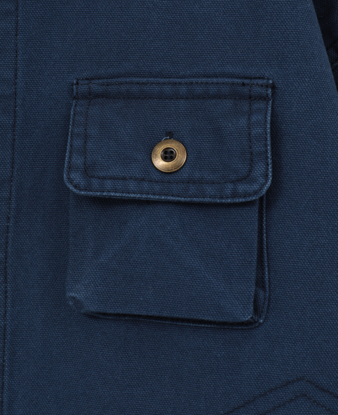 【GREEN BUTTER/グリーンバター】Cotton Utlity Jacket Navy 詳細画像 ネイビー 15