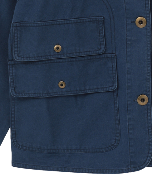 【GREEN BUTTER/グリーンバター】Cotton Utlity Jacket Navy 詳細画像 ネイビー 6