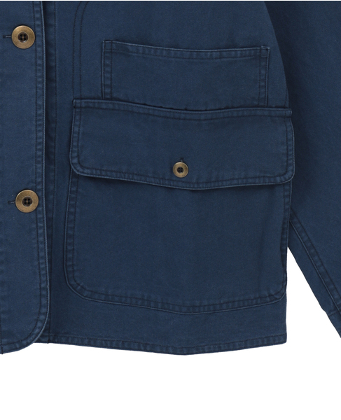 【GREEN BUTTER/グリーンバター】Cotton Utlity Jacket Navy 詳細画像 ネイビー 7