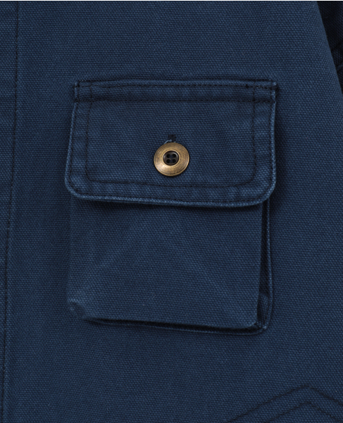 【GREEN BUTTER/グリーンバター】Cotton Utlity Jacket Navy 詳細画像 ネイビー 9