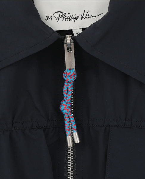 【3.1 Phillip Lim/スリーワンフィリップリム】RIPSTOP RUCHED JACKET 詳細画像 ネイビー 5