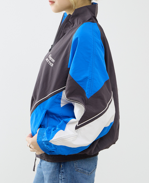 【GREEN BUTTER/グリーンバター】Two-way Windbrrreakert 詳細画像 チャコールグレー 3