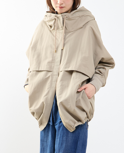 【STELLA CIFFON/ステラシフォン】Taslan Nylon Tasser Blouson 詳細画像 ベージュ 1