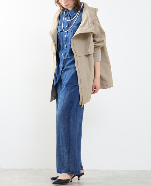 【STELLA CIFFON/ステラシフォン】Taslan Nylon Tasser Blouson 詳細画像 ベージュ 10