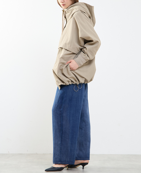 【STELLA CIFFON/ステラシフォン】Taslan Nylon Tasser Blouson 詳細画像 ベージュ 11